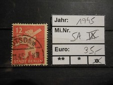 Berlin Brandenburg 1945 - Mi.Nr.  5A IX gestempelt - 35,- Euro (601)