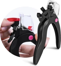 Nail Clippers Acrylic Nails Clipper Sizer Catcher Adjustable Salon Nail Cutter