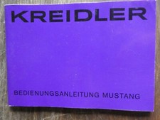 original  KREIDLER  Mustang LK 400   Betriebsanleitung 1980  Bedienungsanleitung