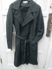 Womens Men Trench coat rain Khaki Black American Apparel NEW medium large XL