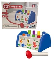 Klopfbank Holz Hammer Hammerspiel Motorik Klopfer Hammer Spielzeug Klopfspiel