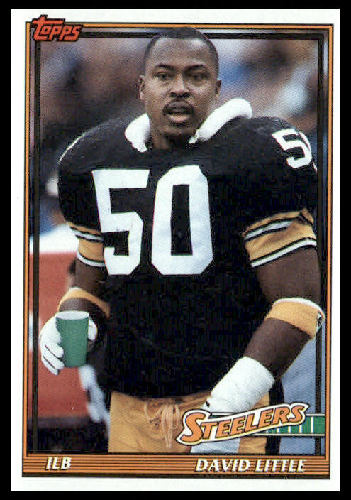 1991 Topps #292 David Little Pittsburgh Steelers Football Card | eBay