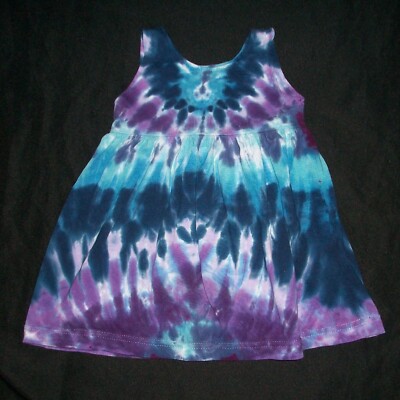 blue and purple tie dye dress Black & Purple Tie Dye Dress, Color DARK NIGHT