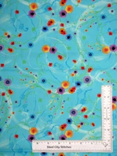 Whirlwind Flowers Fabric Floral Digital Cotton Timeless Treasures CD8703 Yard