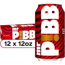 PIBB XTRA Cherry Soda, 12 fl oz Cans,24 Pack – Bold Spicy Cherry Flavor Soft Dr