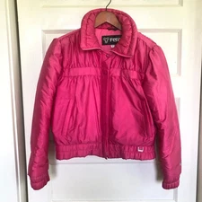 VTG 80s 90s Fera Ski Puffer Jacket Hot Pink Medium Retro Barbiecore Streetwear