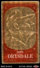 1965 Topps Embossed #15  Don Drysdale  Dodgers HOF 1.5 - FAIR