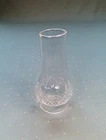 Vintage Federal Pressed Glass Hurricane Candle Fairy Lamp W/Diamond Cross Design