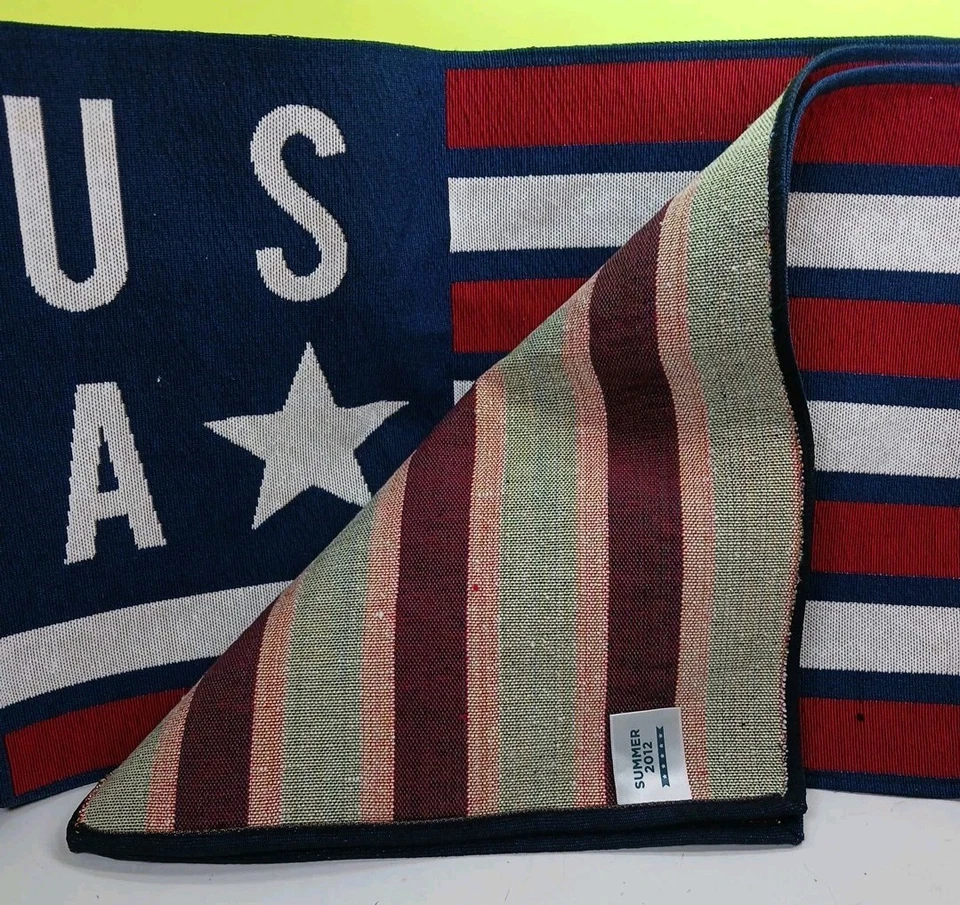 Kohls USA Flag Tapestry Placemats Set of 3 Summer 2012 - Image 2 of 4
