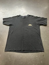 Vintage 90s Benson Hedges Cigarette Smoker Single Stitch Pocketed Shirt Black XL