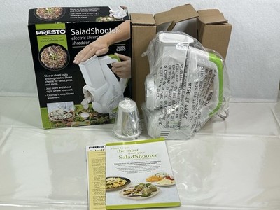 NEW Presto SaladShooter Electric Slicer/Shredder, Handheld Food Chopper - B2