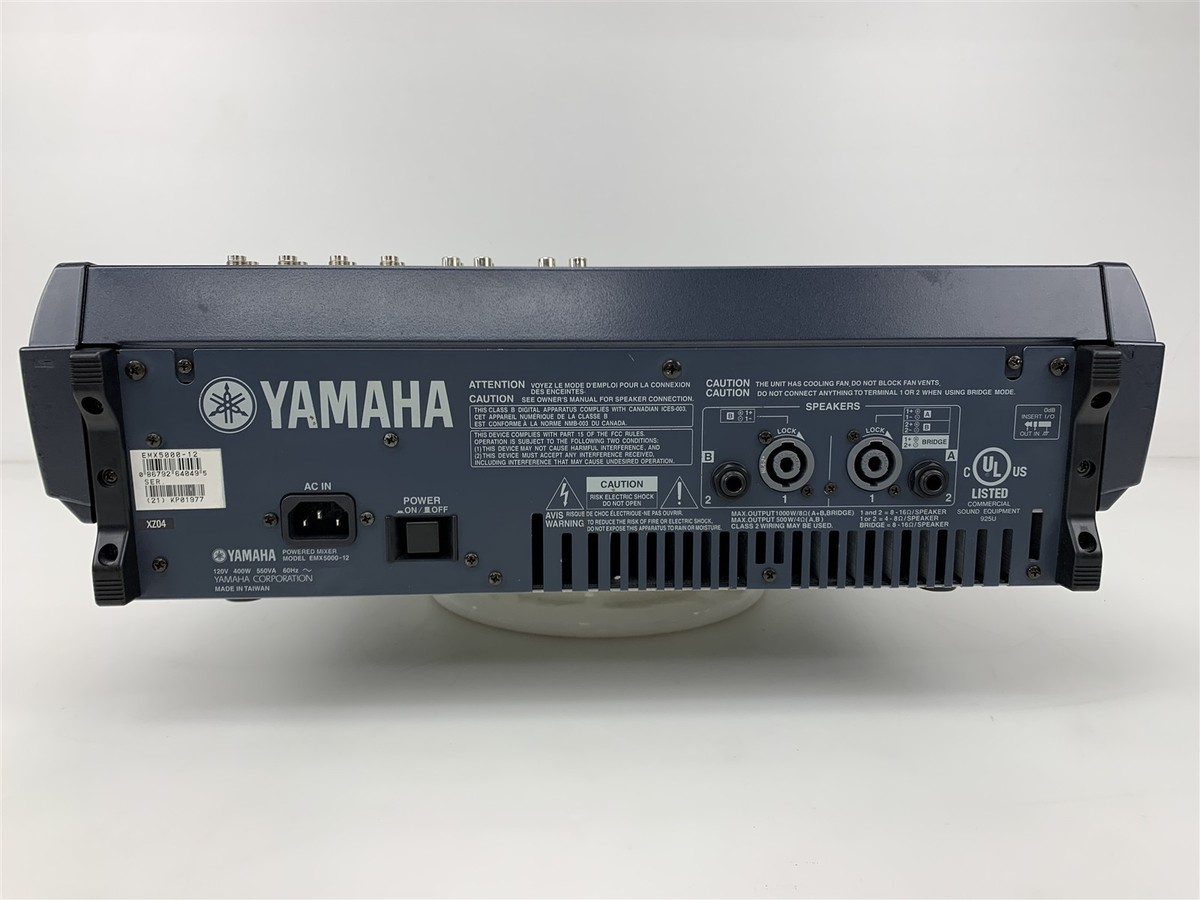 Yamaha Emx5000-12 1000w 12 Channel Powered PA Audio Mixer for sale