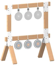 2x4 Target Stand Brackets, Heavy Duty Metal Shooting Target Holder with 12 Ho...