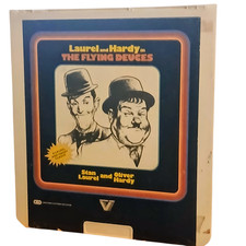 LAUREL and HARDY THE FLYING DEUCES CED VIDEODISC VESTRON VIDEO 1983 BLACK WHITE