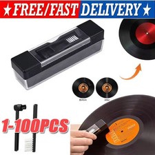 3in1 Vinyl Record Cleaning Brush Stylus Velvet Anti-static Cleaner Tool Kit LOT