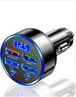 USB C Car Charger 6 Ports 36v Super Fast Cigarette Lighter USB Charger with LED
