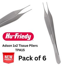 Hu-Friedy Lot TPA15 Adson 1x2 Tissue Pliers Brand New