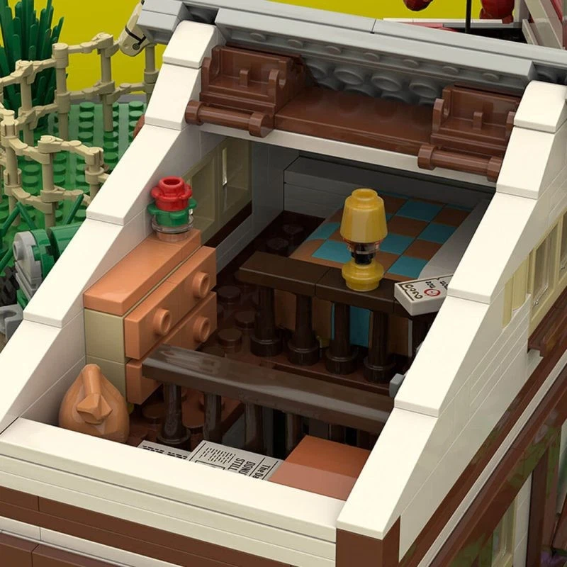 MOC-211399 Modular Building: Farm Life with Barn and Farmhouse 2855 Pieces  - Image 3 of 4