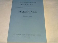 Sämtliche Werke ++  Madrigale für fünf Stimmen ++ Band 5 fünftes  Buch Venosa, G