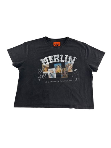 Merlins Father Photo Memories Tee Black