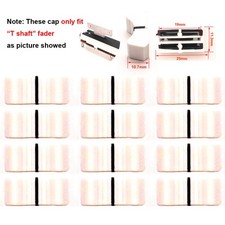 12pcs Straight Slide Fader Knob Cap For Allen  Heath Soundcraft White 