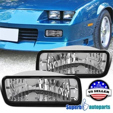 Fits 1985-1992 Chevy Camaro Front Bumper Lights Turn Signal Lamps Left+Right