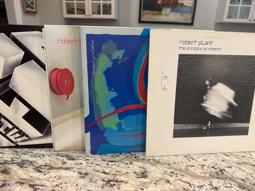 ROBERT PLANT LED ZEPPELIN SOLO 4X VINYL LP LOT ~ THE FIRM, PICS 11, STIRRED PRIN