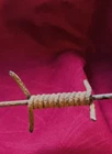 ANTIQUE 18.5” ENGISH WW1 ENTANGLEMENT MILITARY BARB WIRE #22E Hagemeier