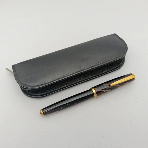 TOZ DOAJEN 1 PISTON FOUNTAIN PEN 14K EF FLEX NIB  VINTAGE RARE 60's EXCELLENT