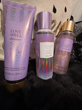 VS victorias secret perfume fragrance love spell shimmer bliss spray lotion