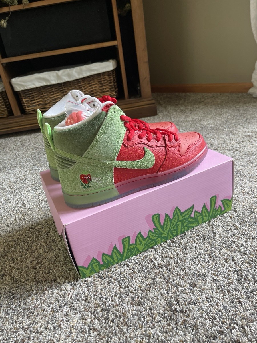 Nike Sb Dunk High Strawberry Cough Special Box Size 12 TODD