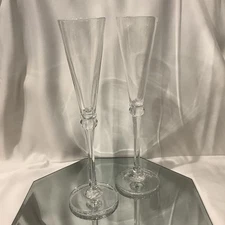 Simon Pearce Champagne Flutes - Set of 2 EUC