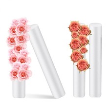 4PCS 15.7 Inch Foam Cylinders for Crafts Foam Tube White Floral Foam Round fo...