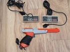 VTG NES Controllers Lot with Zapper Light Gun Authentic Nintendo Made In Japan