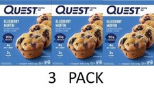 QUEST Blueberry Muffin Protein Bars - 4 Bars in a Box - 3 BOXES