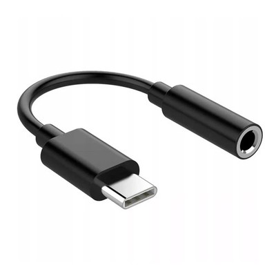 USB-C to 3.5 mm Jack Adapter DAC | Headphone Audio Dongle | Black