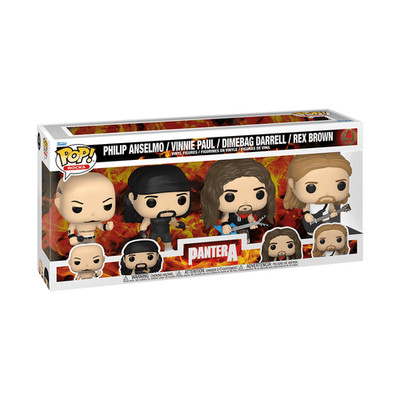 Funko Pop! Rocks PANTERA 4-Pack NEW Vinnie Dimebag Darrell Rex Phil Anselmo W@W!