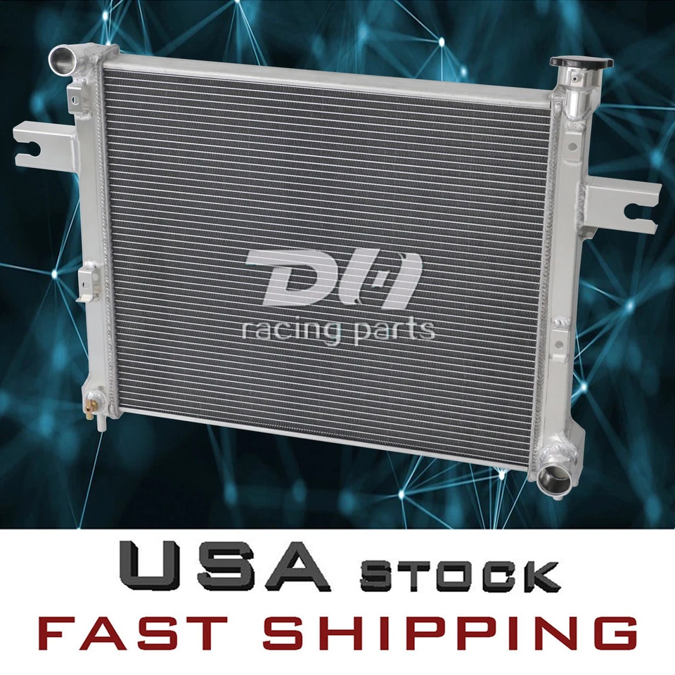 3-рядный алюминиевый радиатор для 2006-2010 Jeep Grand Cherokee Commander 3,7–6,1 л - Изображение 4 из 4