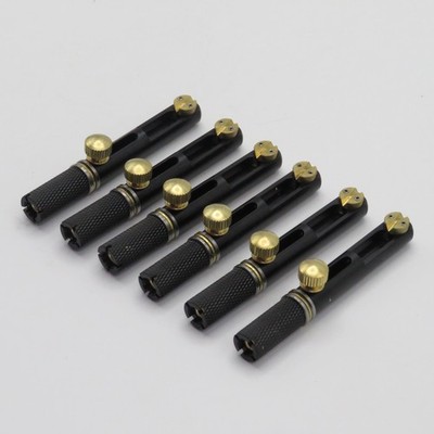 Black 1Set High Quality (6/7/8 Strings ) Stainless Steel Headless Guitar Bridge 