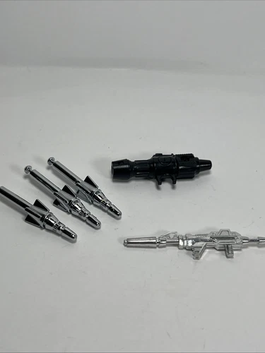 Vintage Transformers Accessories G1 Mirage Hasbro  80s Missiles Guns Weapons