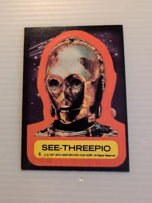  1977 Star Wars Sticker See-Threepio #5