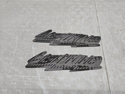 1999-2004 Ford SVT Lightning Carbon Fiber Fender Emblems LH RH SVT F150 Emblems