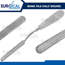Bone File Half Round Surgical Veterinary Instruments Stainless German Grade