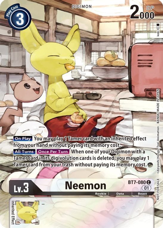Foil Neemon (2nd Anniversary Frontier Card) BT7-080 C Next