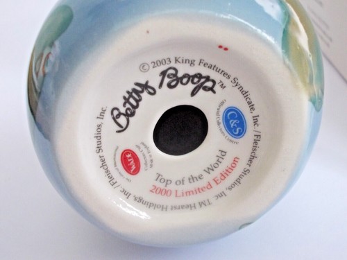 Wade Betty Boop Top of the World LE of 2000 with COA (un-numbered) Boxed C&S - Picture 5 of 6
