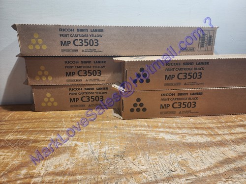 RICOH C3503 C 3504 3003 3004 Print Cartridge (2) 841813 Black (3) 841814 Yellow - Photo 8/21
