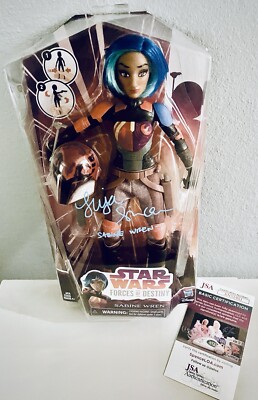 Hasbro 2016 Star Wars FOD 11'' Sabine Wren Neu in Verpackung Tiya Sircar signiert mit JSA COA 
