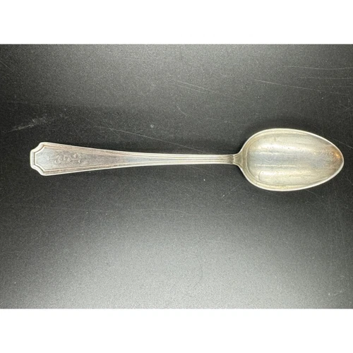 Gorham / William B Durgin STERLING SILVER SPOON monograms 1910 A. Newsalt 5.75"