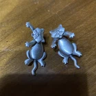 Jonet Jewelry Pewter Hanging Cat Earrings Posts 3D Marked JJ