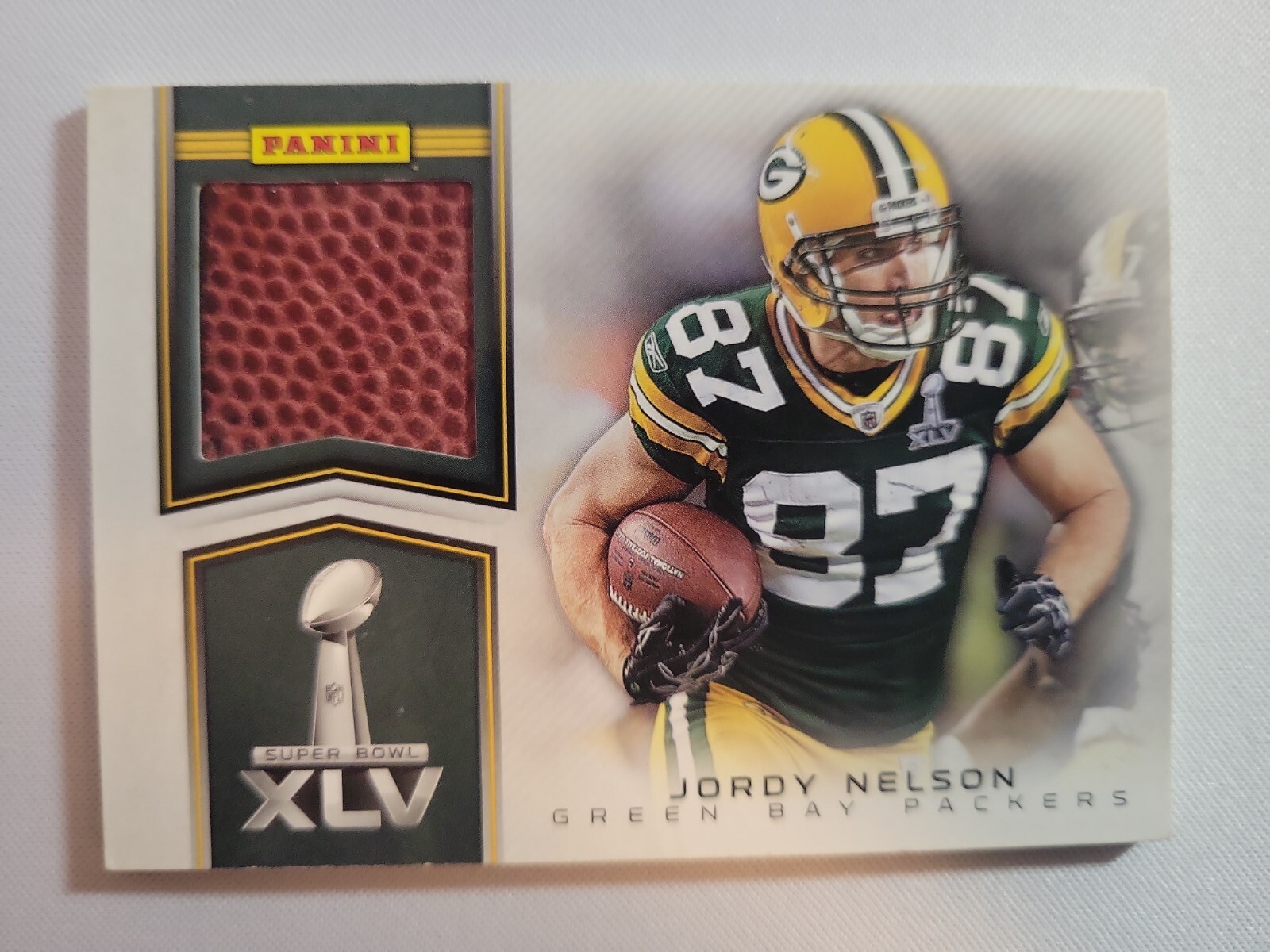 2011 Panini Black Friday Jordy Nelson Super Bowl Game Used Football